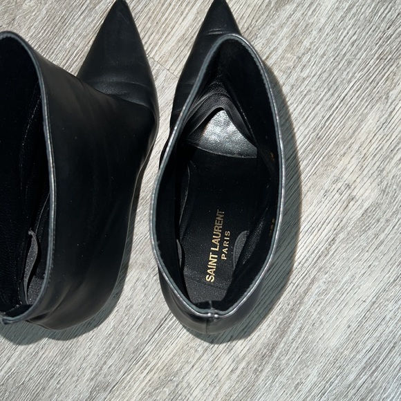 Saint Laurent Leather Pierre Stiletto Boots, 39.5 - Picture 6 of 10